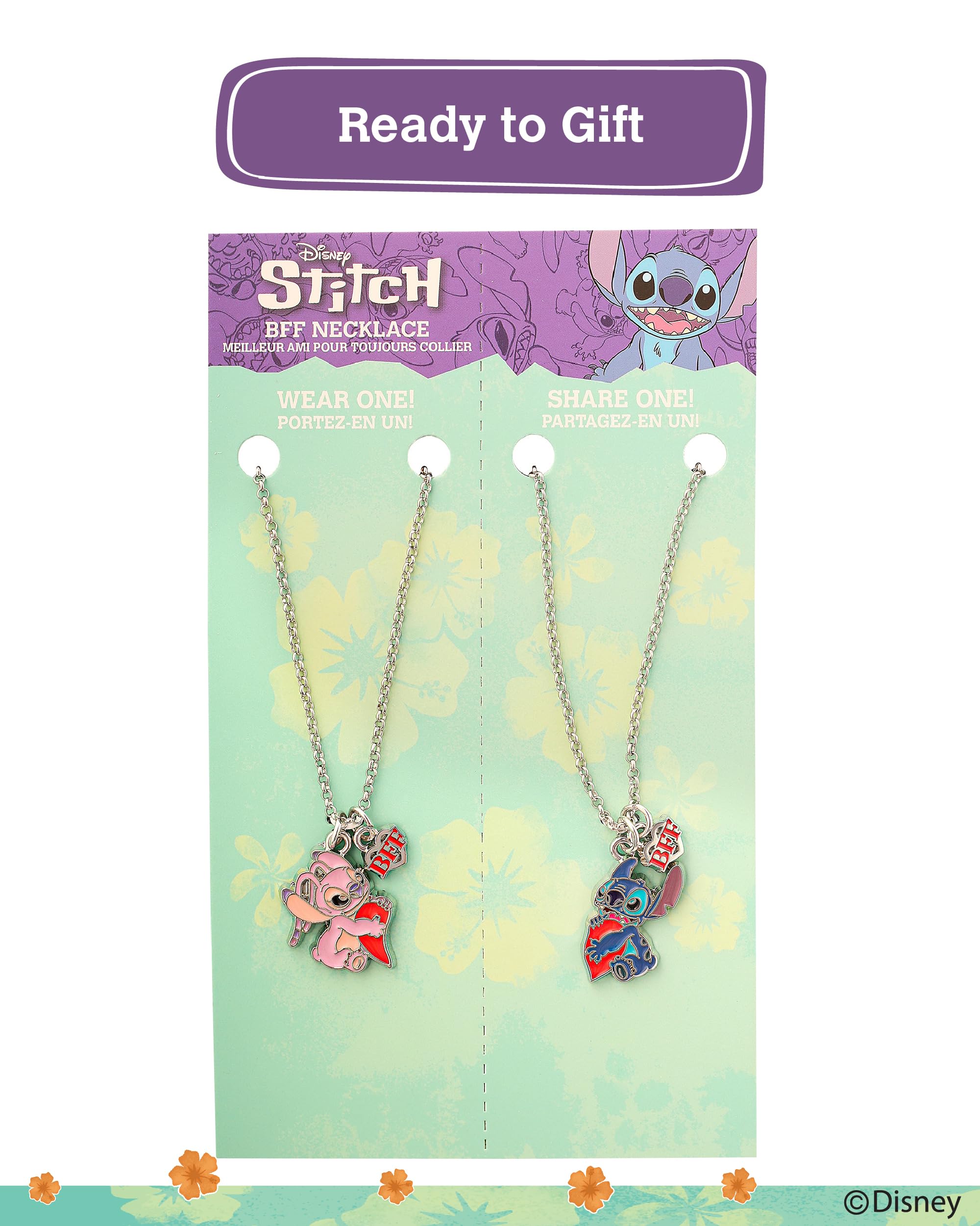 Disney Lilo & Stitch BFF Necklace Set of 2 16