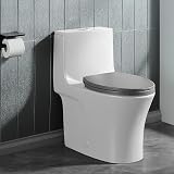 Vivo Technologies Toilet Seat Soft Close with Quick Release Grey O Shape view 8