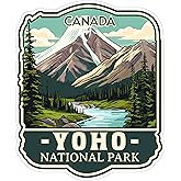 Yoho National Park British Columbia Canada Sticker 4 Inch Nature Hiking - Waterproof Vinyl Decal for Laptop Water Bottle Car Tumbler - Durable Aesthetic Long-Lasting Stickers for Adults ID44990