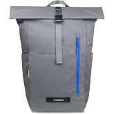 Timbuk2 Tuck Pack - Roll Top, Water-Resistant Laptop Backpack, Eco Gunmetal Pop