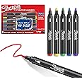 Sharpie Creative Markers, Water-Based Acrylic, Bullet Tip, Assorted Colors, 5 Count – Arts & Crafts, Kids Activity, School Classroom; Works on Paper, Metal, Wood, Ceramic, Glass, Rock, Canvas