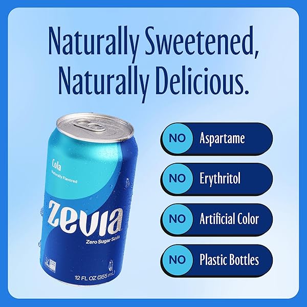 ZEVIA SODA COLA NTRL