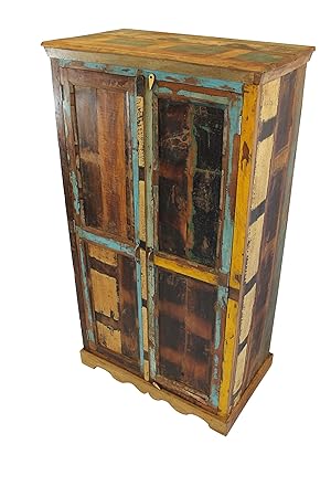 Solid Teak Wardrobe Beautifully Handcrafted In Reclaimed Indian