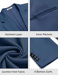 COOFANDY Mens Dress Sport Coats Casual Stylish Suit