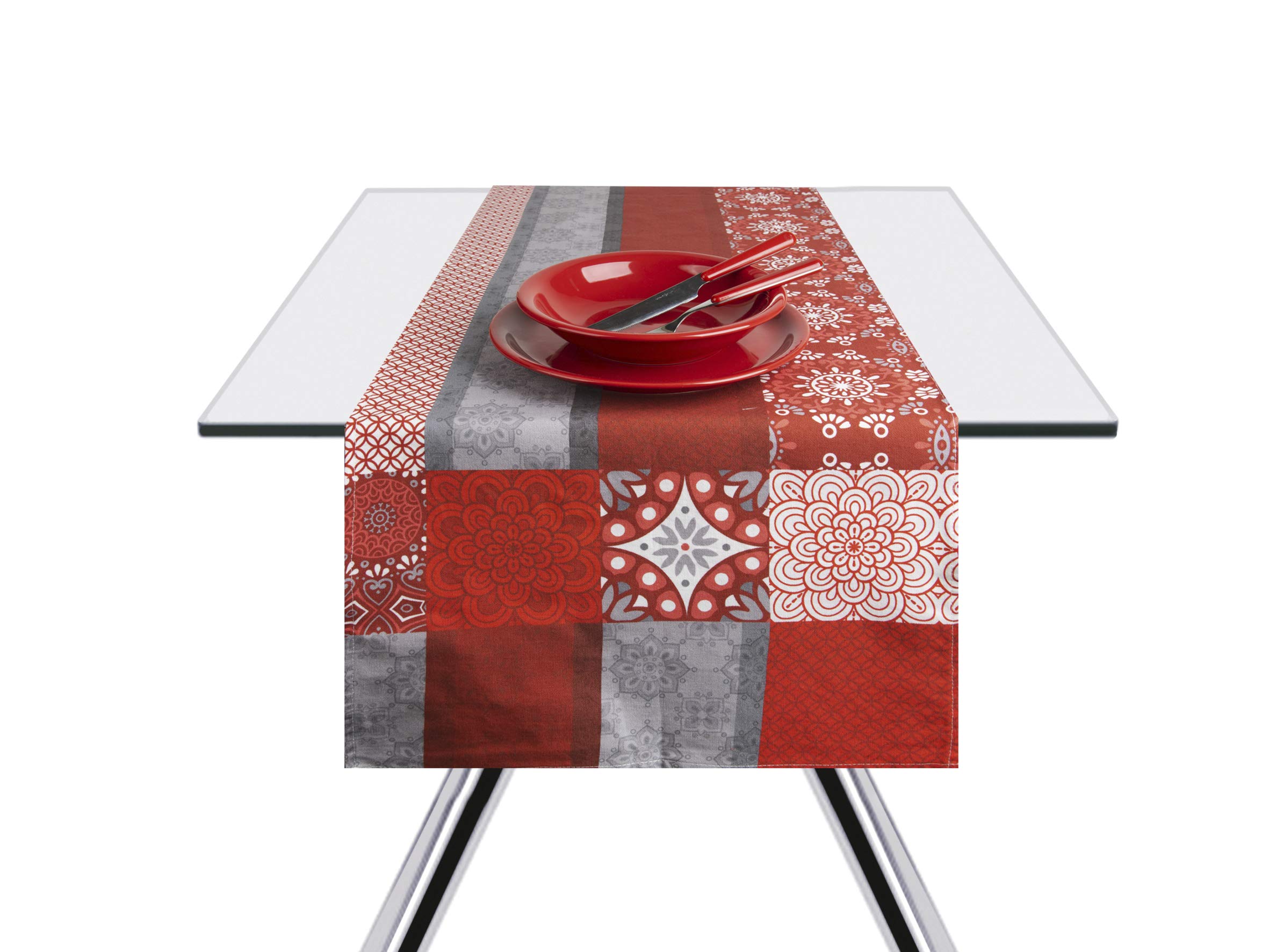 Excelsa Runner Mandala Red