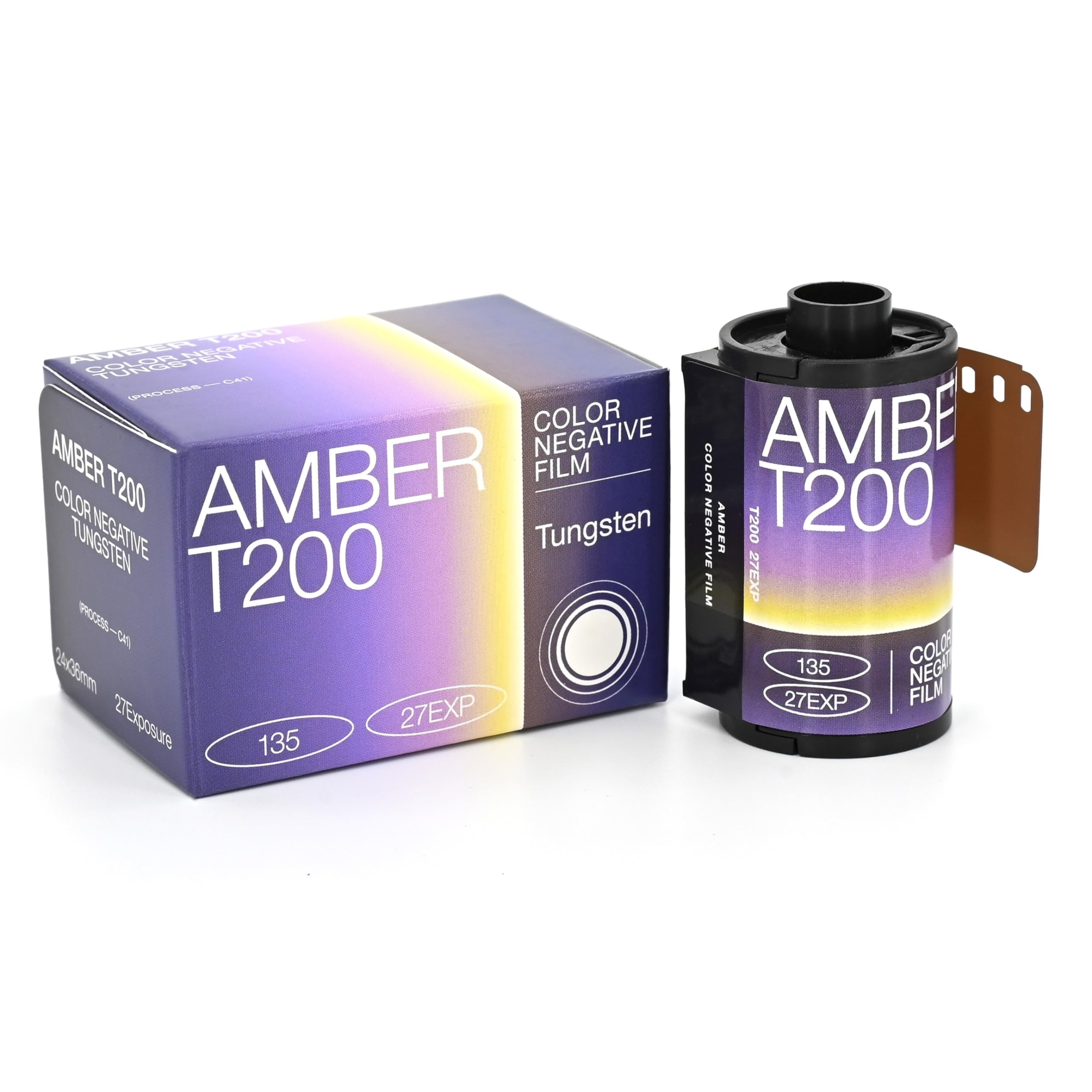RETO Amber T200 35mm Color Negative Cine Film, 27 Exposures, ISO200, 135, Cinematic, Motion Picture Style, C41 Process