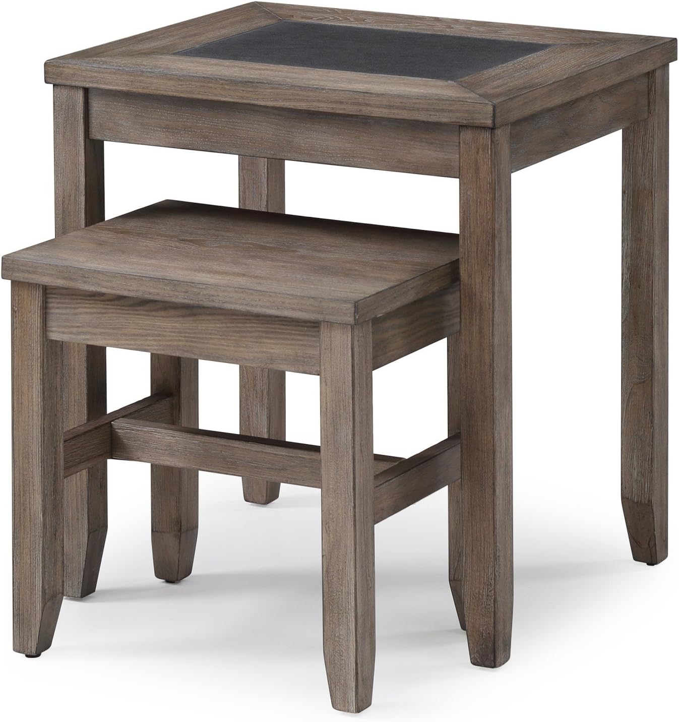 Emerald Home Furnishings Nevada nesting tables, Standard, honey amber
