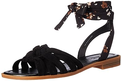 nine west black flat sandals