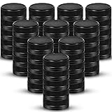 Rozer 50 Pcs Black Plastic Bottle Caps 38 mm for