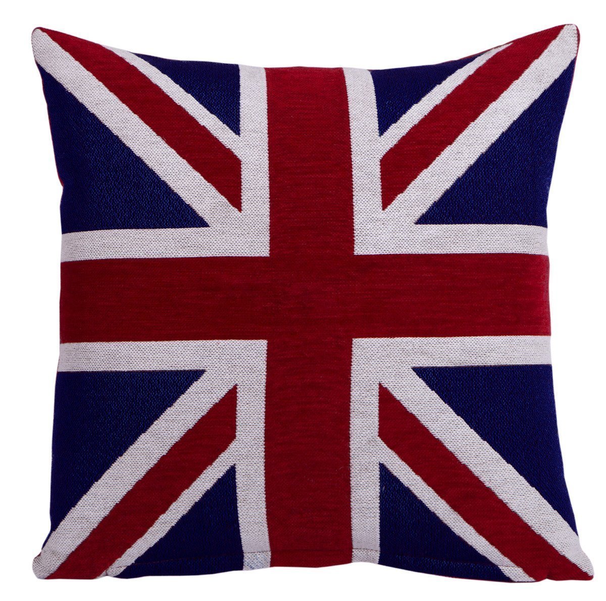 EHC 18 x 18inch Union Jack Chenille Cushion Cover Amazon.co.uk