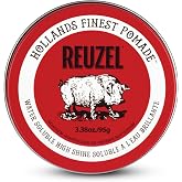 REUZEL Red Pomade Medium Hold High Shine 0.21 lb | Water Soluble Hair Pomade for Most Hair Types. Easy Wash Out with No Residue. Vegan with Vanilla Cola Scent.