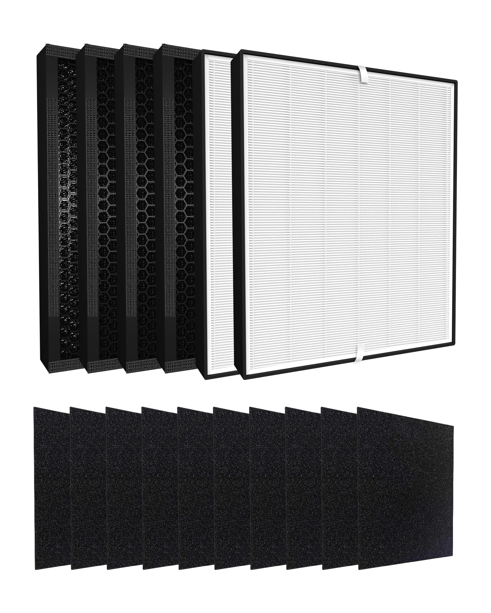Photo 1 of 16-Pack Replacement Filters Compatible with 3000, 3000M, 3000Pro Air Purifi-er, 1 air filter, 2 Activated Carbn and 4 Extra Carbn Pre-Filters