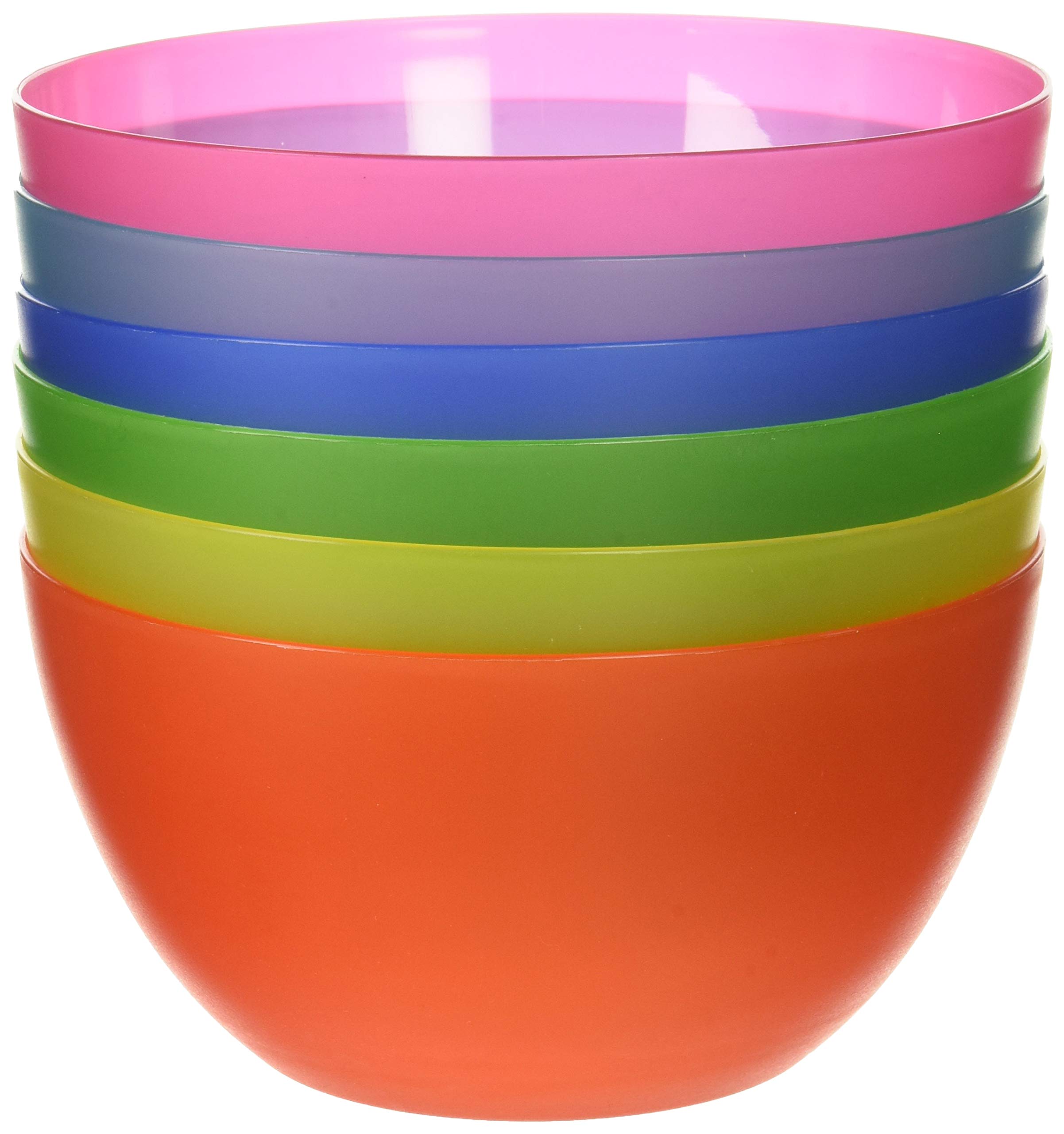 6 Pc Fun MultiColored BPAFree Bowls Cereal Fruit or Soup Bowl Buy