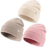 FURTALK 3 Pack Toddler Beanie Baby Boys Girls Winter Hat Kids Warm Knit Caps