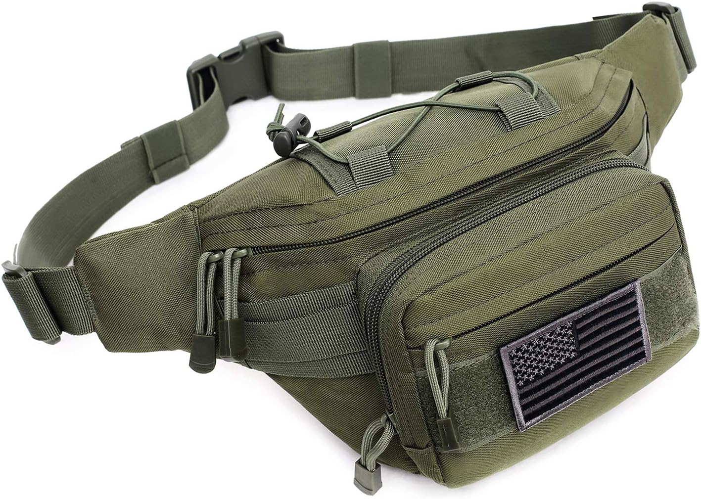Tactical Fanny Pack Military Waist Bag Pack Hip Bum EDC Bag with Adjustable Strap for Camping Hiking Hunting