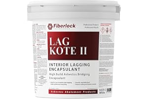 LAG-KOTE II /BRIDGING Fiberlock Lag-Kote II Interior Lagging Encapsulant, 2 Gallons, Flexible, Long-Lasting Formula, Ideal for Heating & Ventilation Systems, Aesthetic Finish