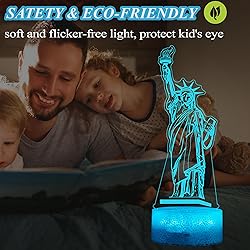 POSSHE Statue of Liberty Night Light, Statue of