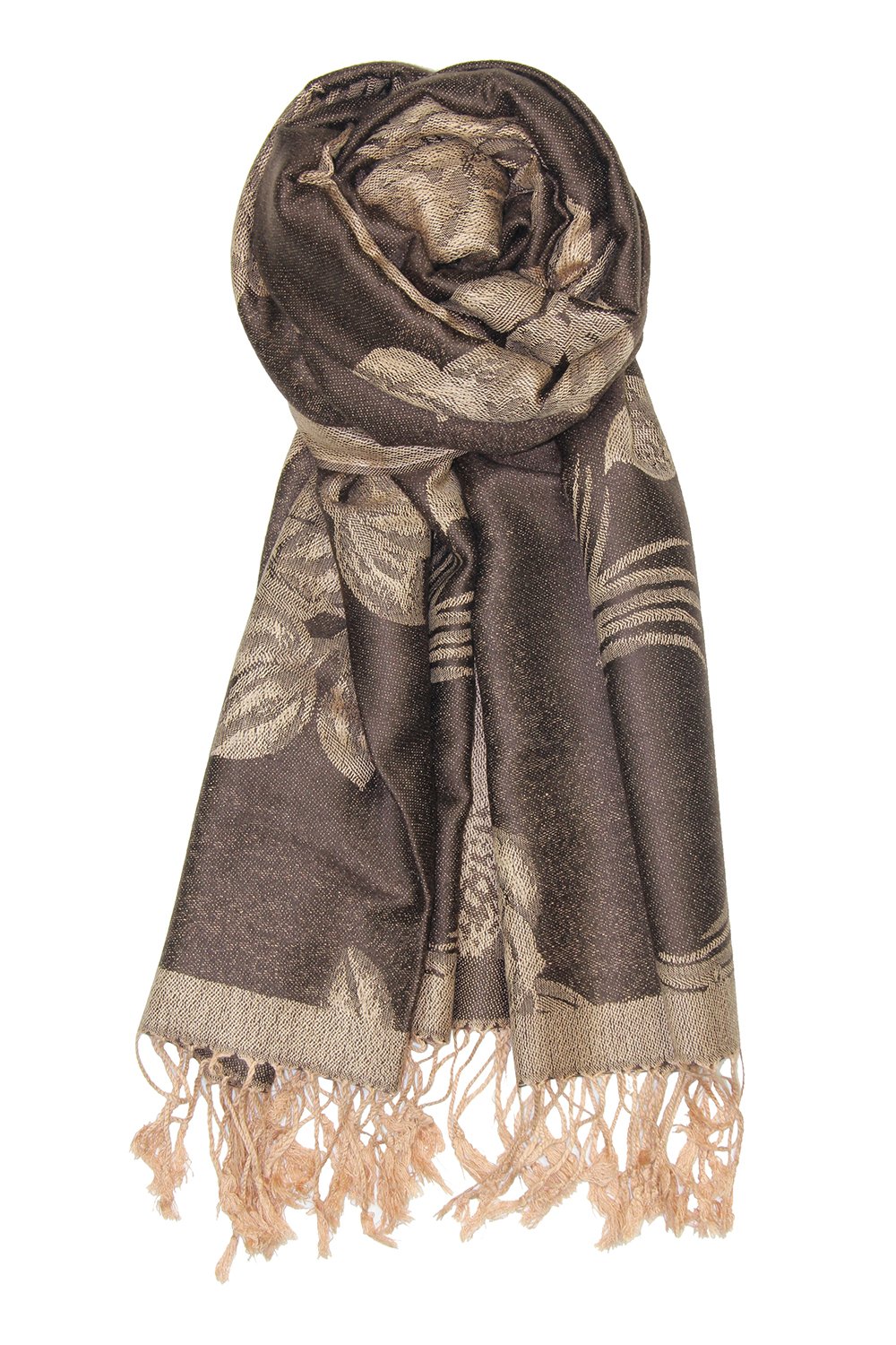 Achillea Two Tone Floral Roses Reversible Pashmina Scarf Shawl Wrap Stole for Women Achillea Two Tone Floral Roses Reversible Pashmina Scarf Shawl Wrap Stole for Women