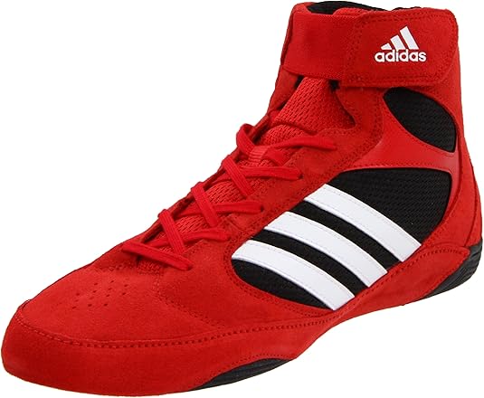 Amazon.com: Adidas Pretereo 2 Wrestling Shoes - Collegiate Red/White/Black - 4: Sports & Outdoors