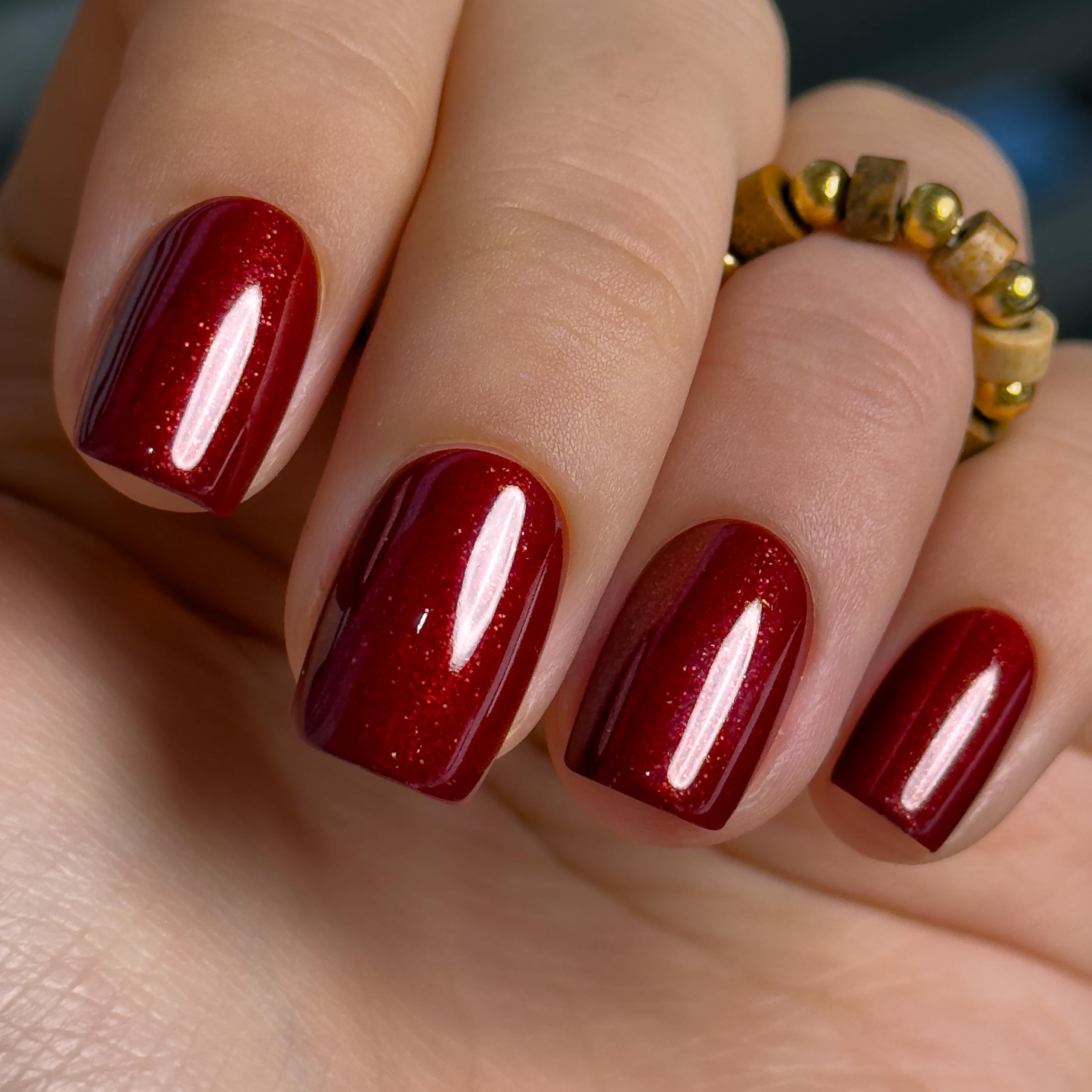 Photo 1 of ***MISSING PIECES*** Curvlife Soft Gel Press on Nails Fake Nails with Grayish Red Design Full Cover False Nails Reusable Nail Kit with Nail Glue Adhesive Tabs Artificial Glue on Nails