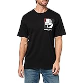 KARL LAGERFELD Men's Crewneck Short Sleeve Graphic Design Relaxed Fit T-Shirt