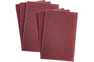 CCHRN 6PCS Scuff Pads, 8 × 5 Inch Non-Woven Industrial Scouring Hand Pads Super Fine Grade Abrasive Scrubber, General Purpose