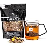 Pure And Easy Tea, Cardio Care, Advanced Heart & Circulatory Support Tea, Caffeine-Free Multi-Botanical Wellness Blend (100g)