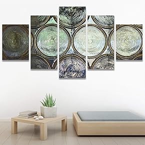 SIGNWIN 5 Panel Canvas Wall Art Decorative Elements...
