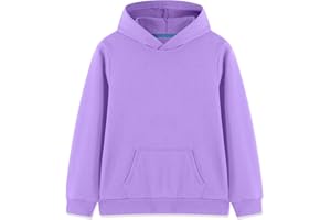 Phedrew Kids Cotton Hoodies Toddler Fall Pullover Hooded Medium Weight Sweatshirts with Pocket for Boys and Girls