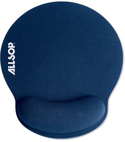 Tapis De Souris Allsop Raindrop - Bleu - Dimensions 430x330x150 Mm - Neuf - Design Gouttes D'eau