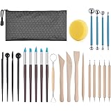 Clay Tools Kit, 25 PCS Polymer Clay Tools, Ceramics Clay Sculpting Tools Kits, Air Dry Clay Tool Set for Adults, Kids, Potter