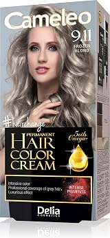 Cameleo Permanent Color Cream Frozen Blonde Deluxe Kit Delia Cosmetics