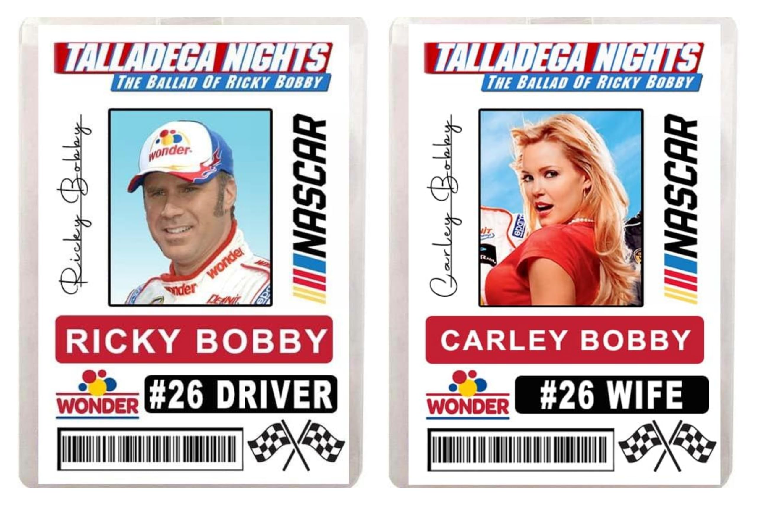 Photo 1 of 2 Set Race Car Driver ID Badge Halloween Memento Prop Raceing ID Badge Halloween ID Card