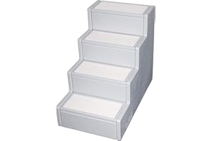 Pet Gear Pet Step IV Pet Stairs for Small Dogs and Cats up to 50 pounds, Lightweight, Easy Assembly (No Tools Required) - Available in 2 Models, 2 Colors
