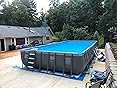Amazon.com : Intex 32ft X 16ft X 52in Ultra Frame Rectangular Pool Set ...