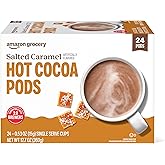 Amazon Brand - Happy Belly Hot Cocoa Pods Compatible with 2.0 K-Cup Brewers, Salted Caramel Flavored, 24 Count