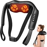 Smedz Neck Massager 2026 with Heat &ndash; Cordless Shiatsu Massage for Neck Shoulder Pain Relief