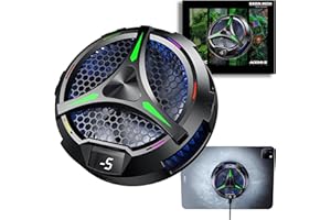 ACEDAYS Magnetic Cooler for iPad,Tablet Cooler for ipad/Surface pro/Samsung Tab,Universal Radiator with Temperature Display for Mobile Gaming,Tiktok Live Streaming (Green Mech)