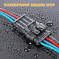 ZUOZE 5 Kit 4 Pin Car Connector Waterproof