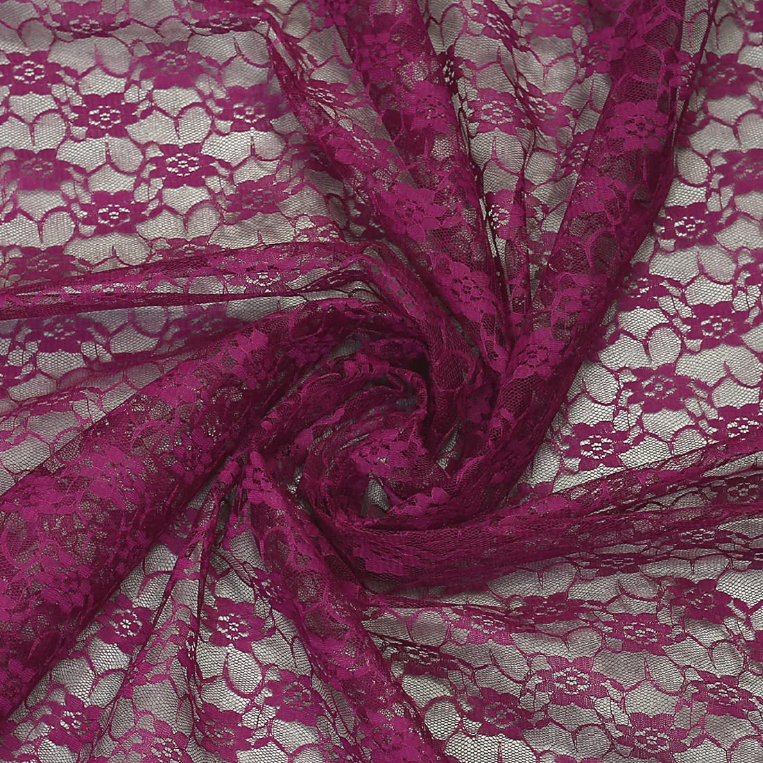 MDS Pack of 40 Yard Bridal Solid Raschel Lace