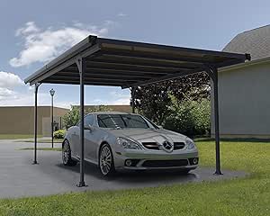 Palram Verona Carport Moderno y Elegante en Aluminio y Acero