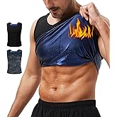 Sauna Sweat Vest for Men - Compression Waist Trainer Sauna Tank Top for Gym Workout, Sweat Enhancing Vest for Men