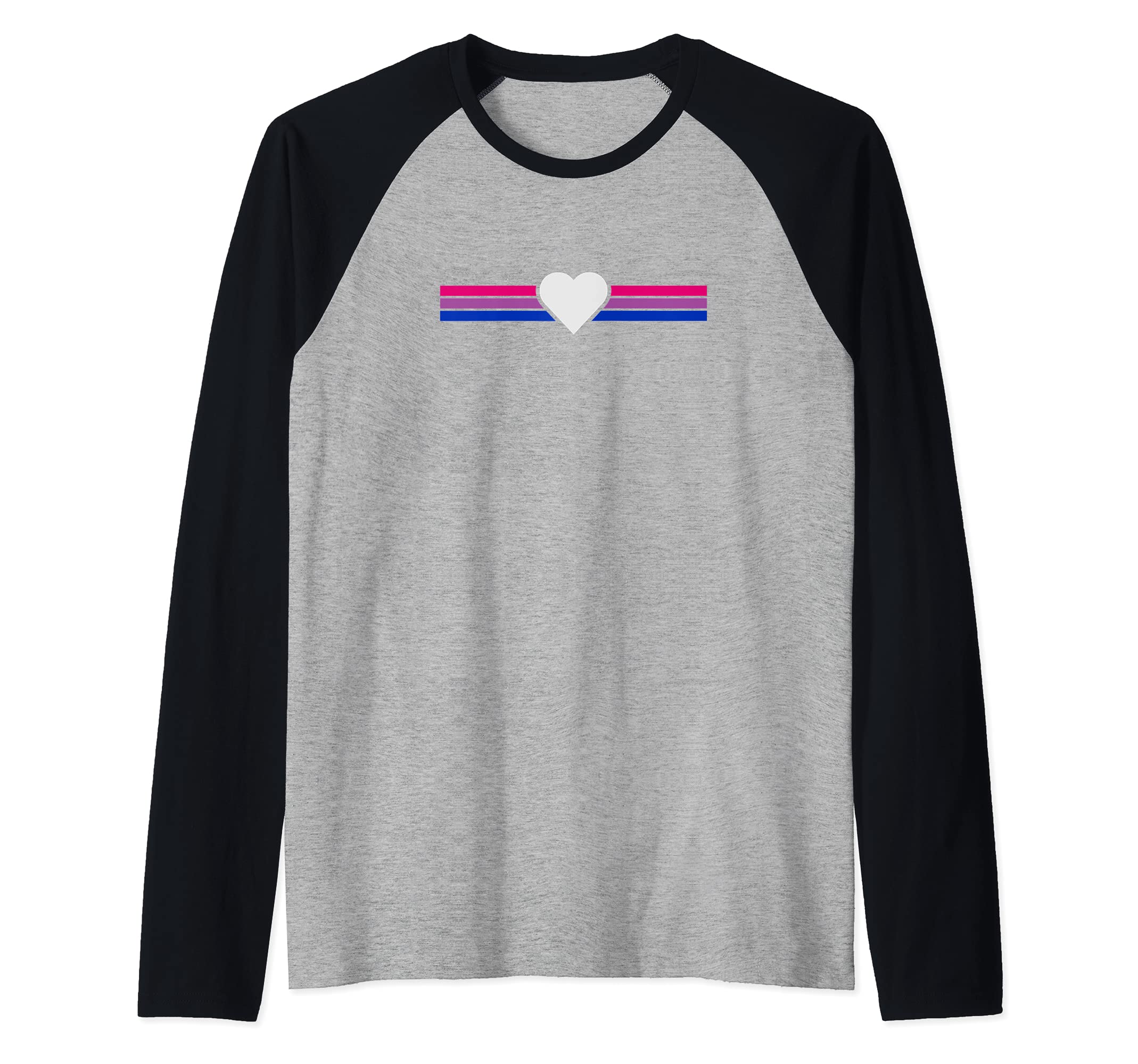 Bi Pride - Bisexual Flag Raglan Baseball Tee