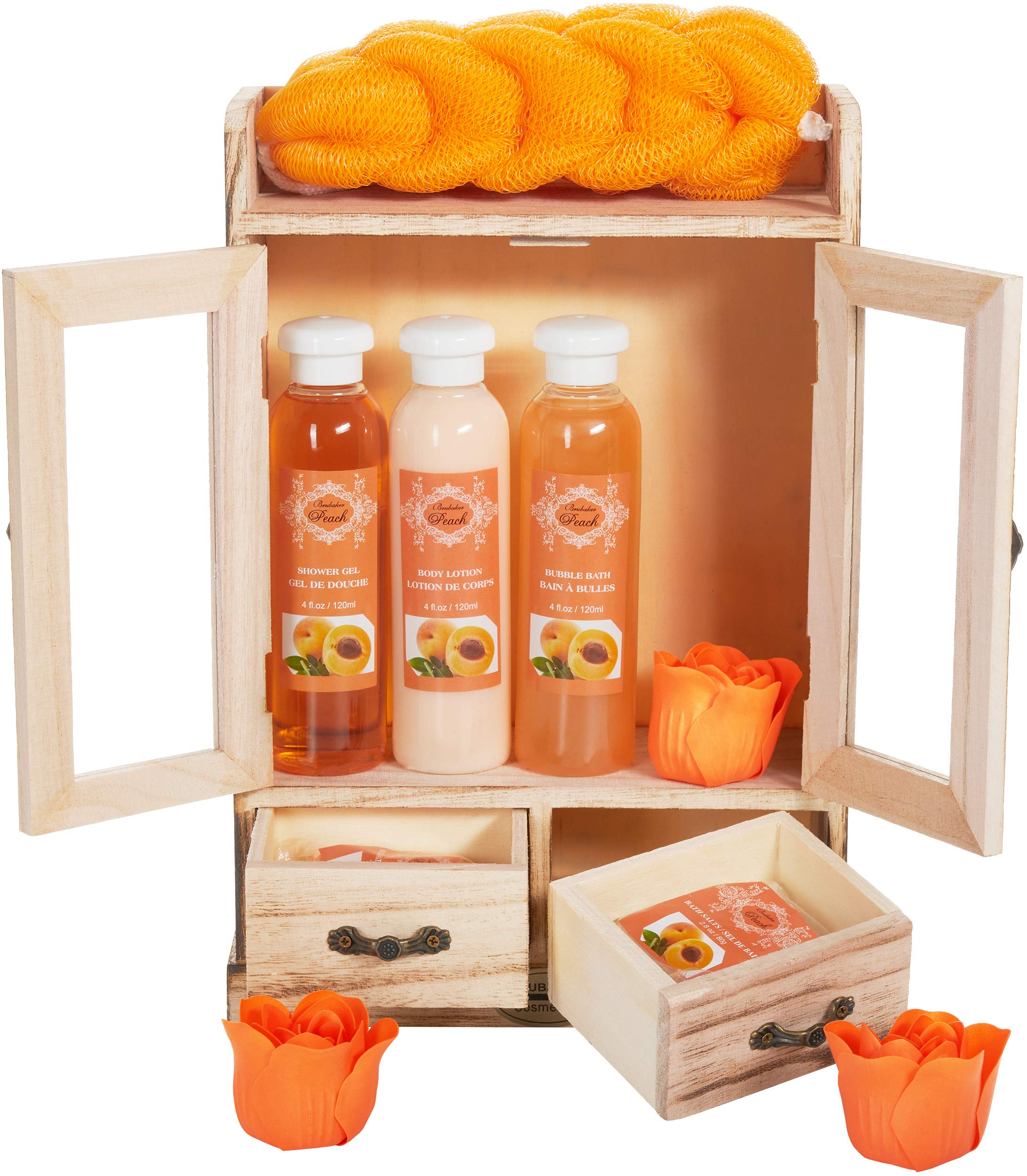 BRUBAKER Cosmetics 'Peach' Bath and Body Gift Set (10 Pieces)