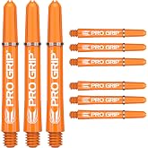 Target Darts Pro Grip Shafts &ndash; Set of 9 | 3 Sizes (Short, Intermediate, Medium), 12 Colours | Dart Stems, Professional Darts Accessories, 2BA Shaft Multipack with Rings