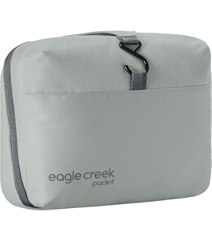 Eagle Creek Pack-It Original Quick Trip: Beauty Case Compatto Da Viaggio In Materiale Riciclato, Con Maniglia E Tasche Impermeabili