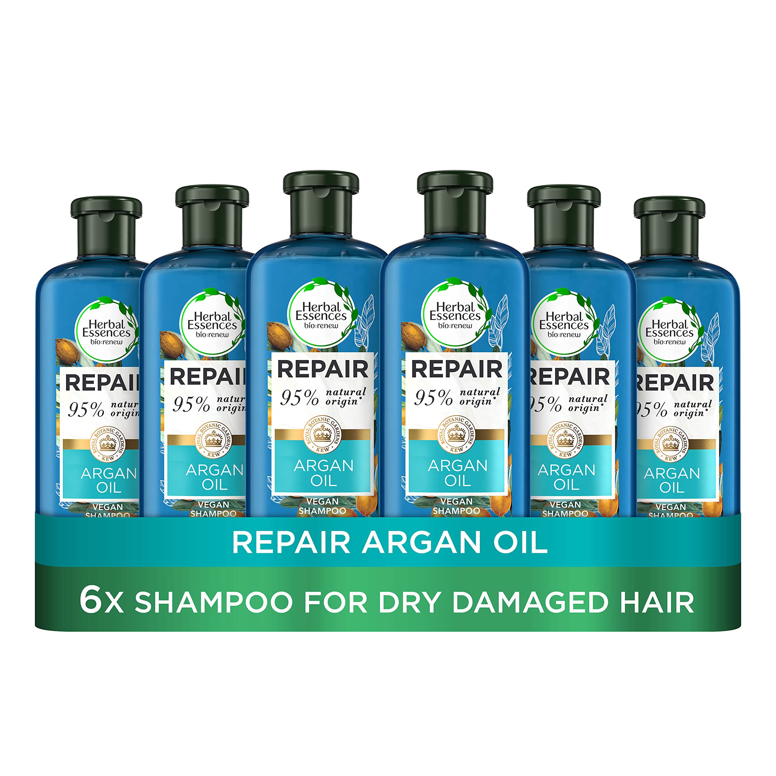 Herbal Essences Bio Renew Argan Oil of Morocco Shampoo, 400 ml, Pack of 6