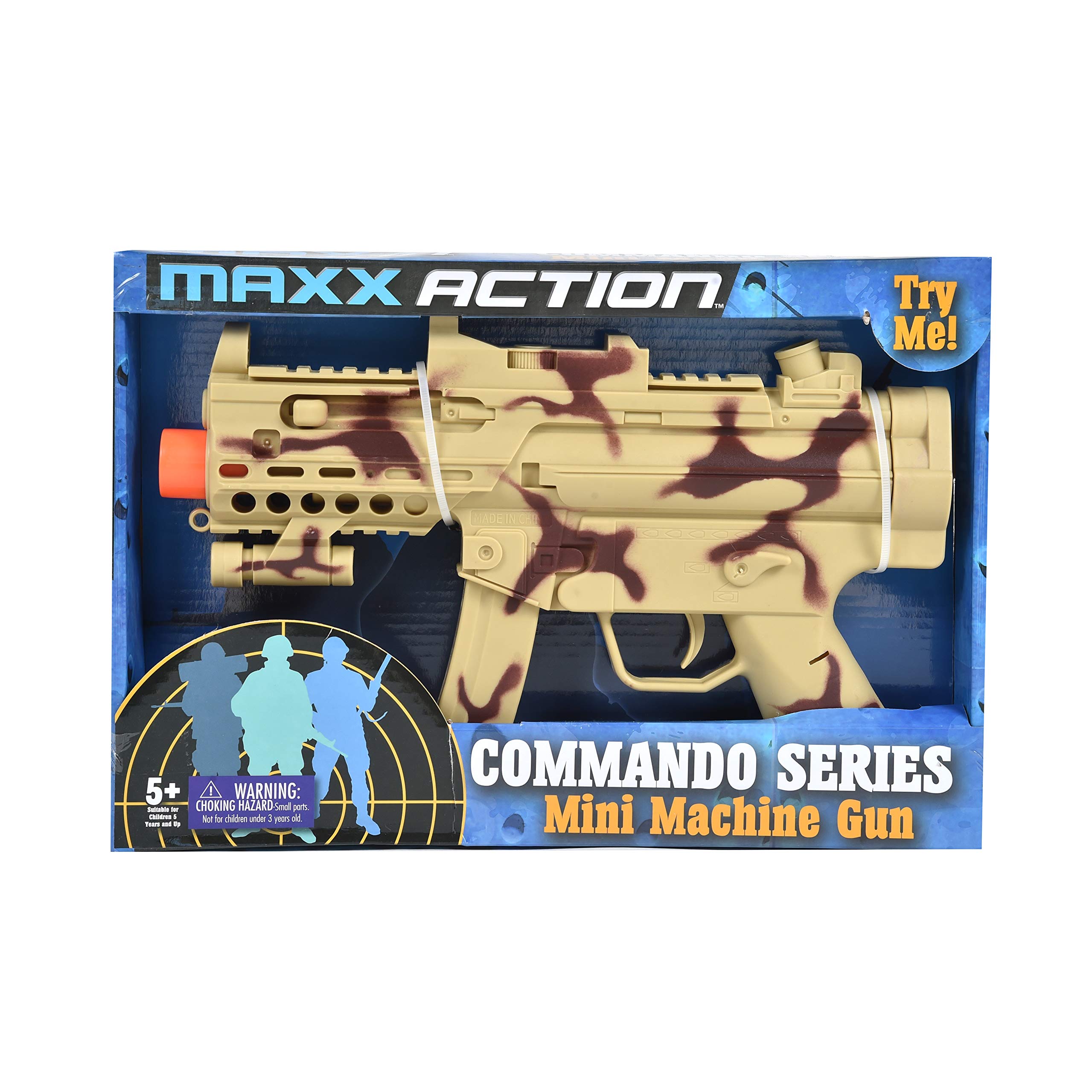 Sunny Days Entertainment Mini Machine Gun Toy with Realistic Sounds