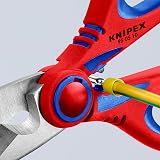Knipex Electricians' Shears 160 mm with Multi-Component Grips 95 05 10 SB view 7