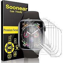 Amazon.com: Soonear 6 Pack Screen Protector for Apple Watch 38mm ...